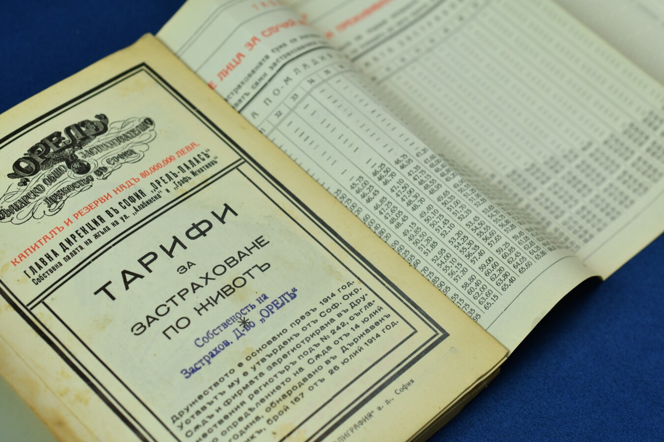 Тарифи за застраховане по живот