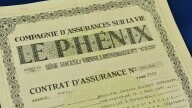 Застрахователен документ на френски език, 1926 г.